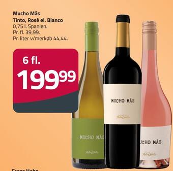 Fleggaard Mucho más tinto, rosé el. bianco tilbud