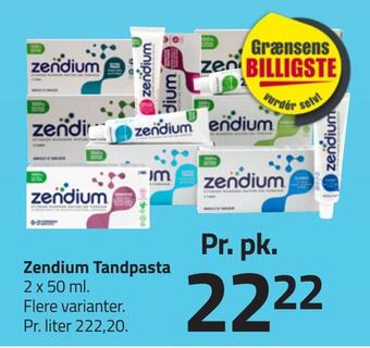 Fleggaard Zendium tandpasta tilbud