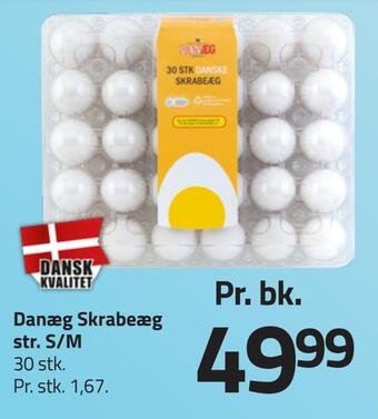 Fleggaard Danæg skrabeæg str. s/m tilbud