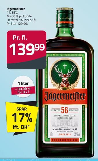 Fleggaard Jägermeister tilbud
