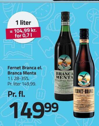 Fleggaard Fernet branca el. branca menta tilbud
