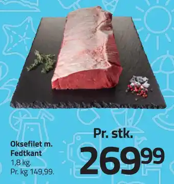Fleggaard Oksefilet m. fedtkant tilbud
