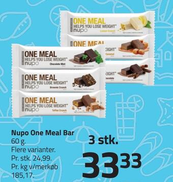 Fleggaard Nupo one meal bar tilbud