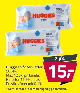 Fleggaard Huggies vådservietter tilbud