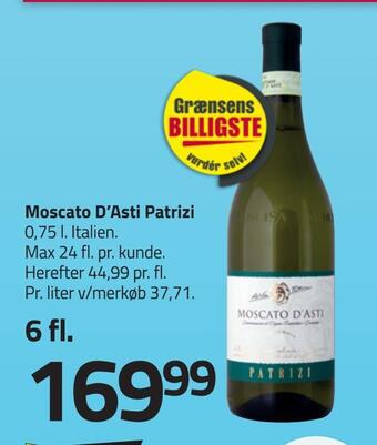 Fleggaard Moscato d'asti patrizi tilbud