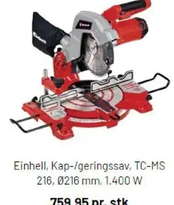 Silvan Einhell, Kap-/geringssav, TC-MS 216, 0216 mm, 1.400 W tilbud