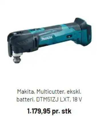 Silvan Makita, Multicutter, ekskl. batteri, DTM51ZJ LXT, 18 V tilbud