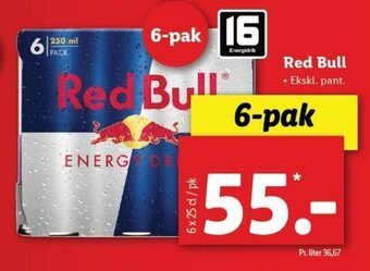 Lidl Red Bull tilbud