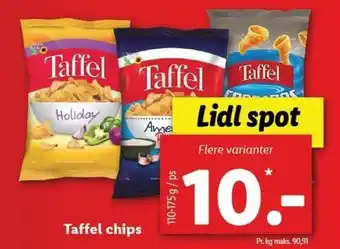 Lidl Taffel Chips 110-175g tilbud