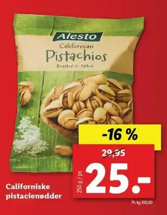 Californiske Pistacienødder 250g