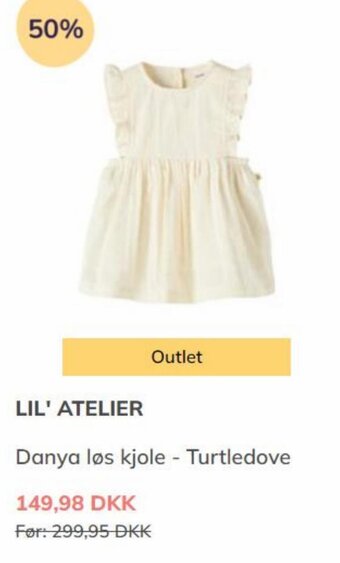 LIL' ATELIER Danya løs kjole - Turtledove