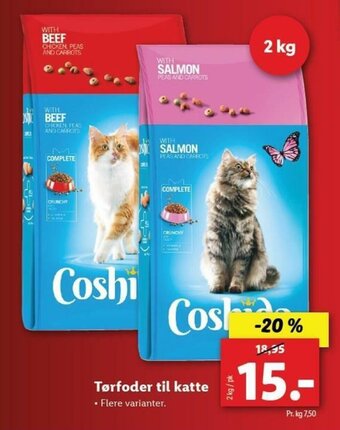 Lidl Tørfoder Til Katte 2kg tilbud
