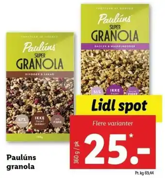 Paulúns Granola 360g