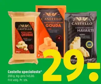 Coop 365 Castello specialoste* 200 g. tilbud