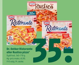 Coop 365 Dr. Oetker Ristorante eller Rustica pizza tilbud