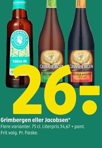 Coop 365 Grimbergen eller Jacobsen tilbud