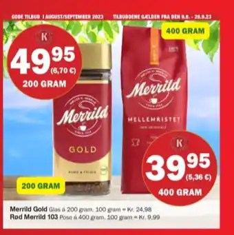 Mellemristet kaffe formalet