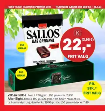 Købmandsgården Sallos bolsjer tilbud