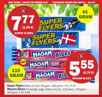 Købmandsgården Super flyers lakrids fyldt tilbud