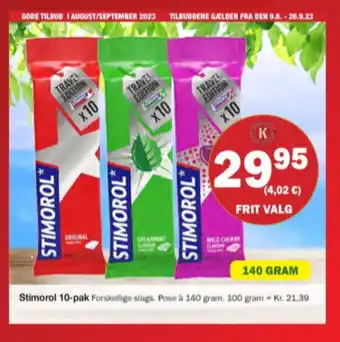 Købmandsgården Stimorol tyggegummi tilbud