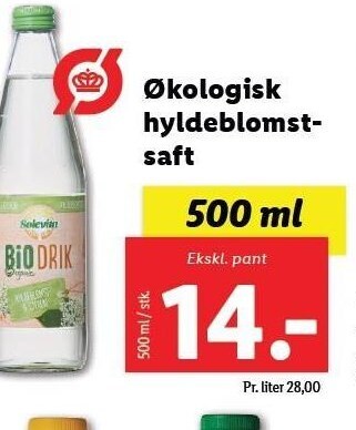 Solevita økologisk hyldeblomstsaft