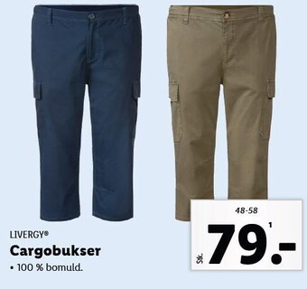 Lidl Livergy cargobukser tilbud