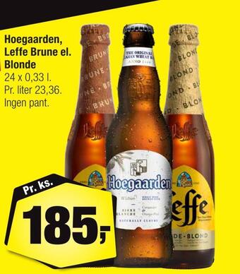 Calle Hoegaarden, leffe brune el. blonde tilbud