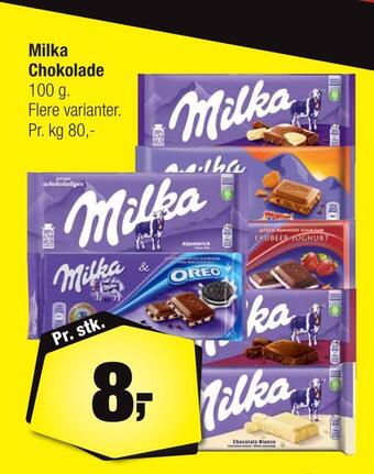 Calle Milka chokolade tilbud