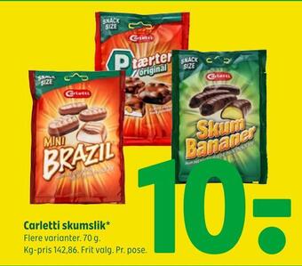 Coop 365 Carletti skumslik tilbud