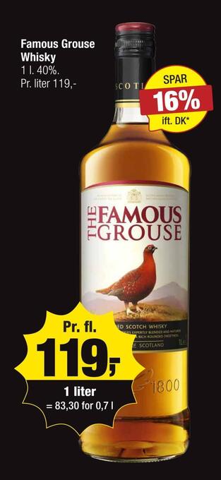 Calle Famous grouse whisky tilbud