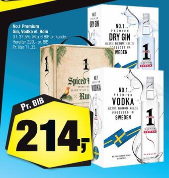 Calle No.1 premium gin, vodka el. rom tilbud