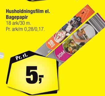 Calle Husholdningsfilm el. bagepapir tilbud