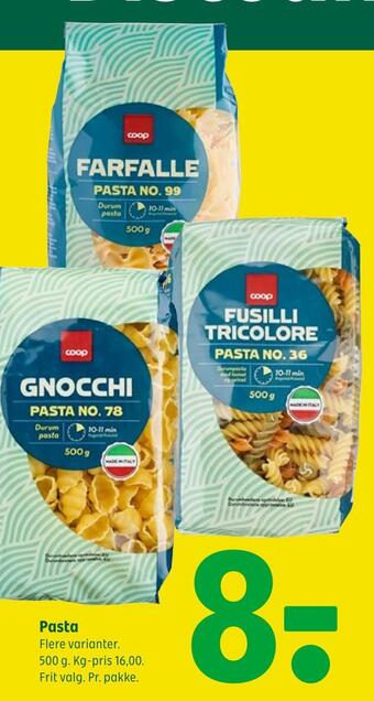 Coop 365 Pasta tilbud