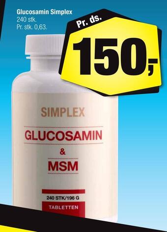 Calle Glucosamin simplex tilbud