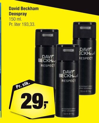 David beckham deospray