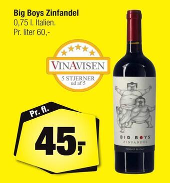 Calle Big boys zinfandel tilbud