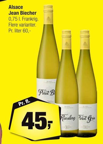 Calle Alsace jean biecher tilbud