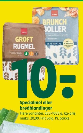 Specialmel eller brødblandinger