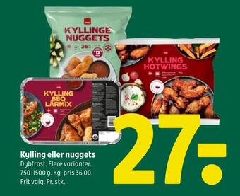Coop 365 Kylling eller nuggets tilbud