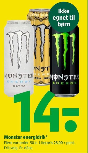 Coop 365 Monster energidrik tilbud