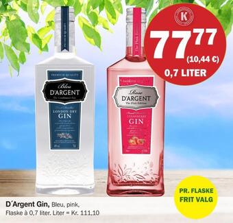Købmandsgården D'argent gin tilbud