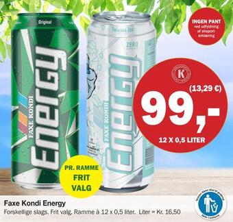 Købmandsgården Faxe kondi energy tilbud