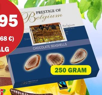 Købmandsgården Belgian chocolate seashells tilbud