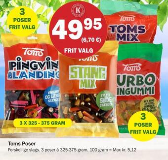 Købmandsgården Toms poser tilbud
