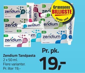 Fleggaard Zendium tandpasta tilbud