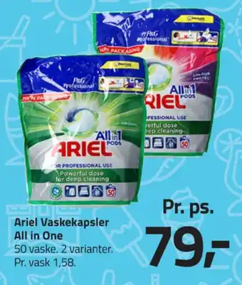 Fleggaard Ariel maskinopvask-tabs tilbud