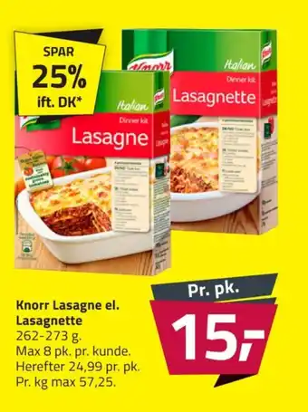 Fleggaard Knorr pastaretter tilbud