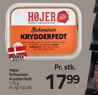 Fleggaard Højer pølser krydderfedt schweiz tilbud