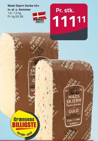 Fleggaard Mads skjern skæreost 45+ guld tilbud