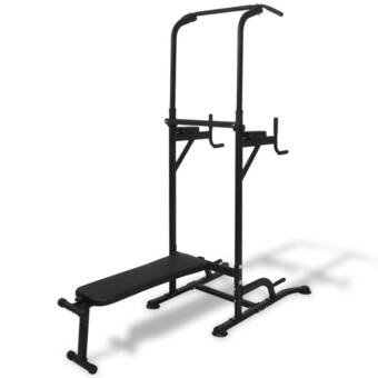Styrketårn med bænk til sit-ups
